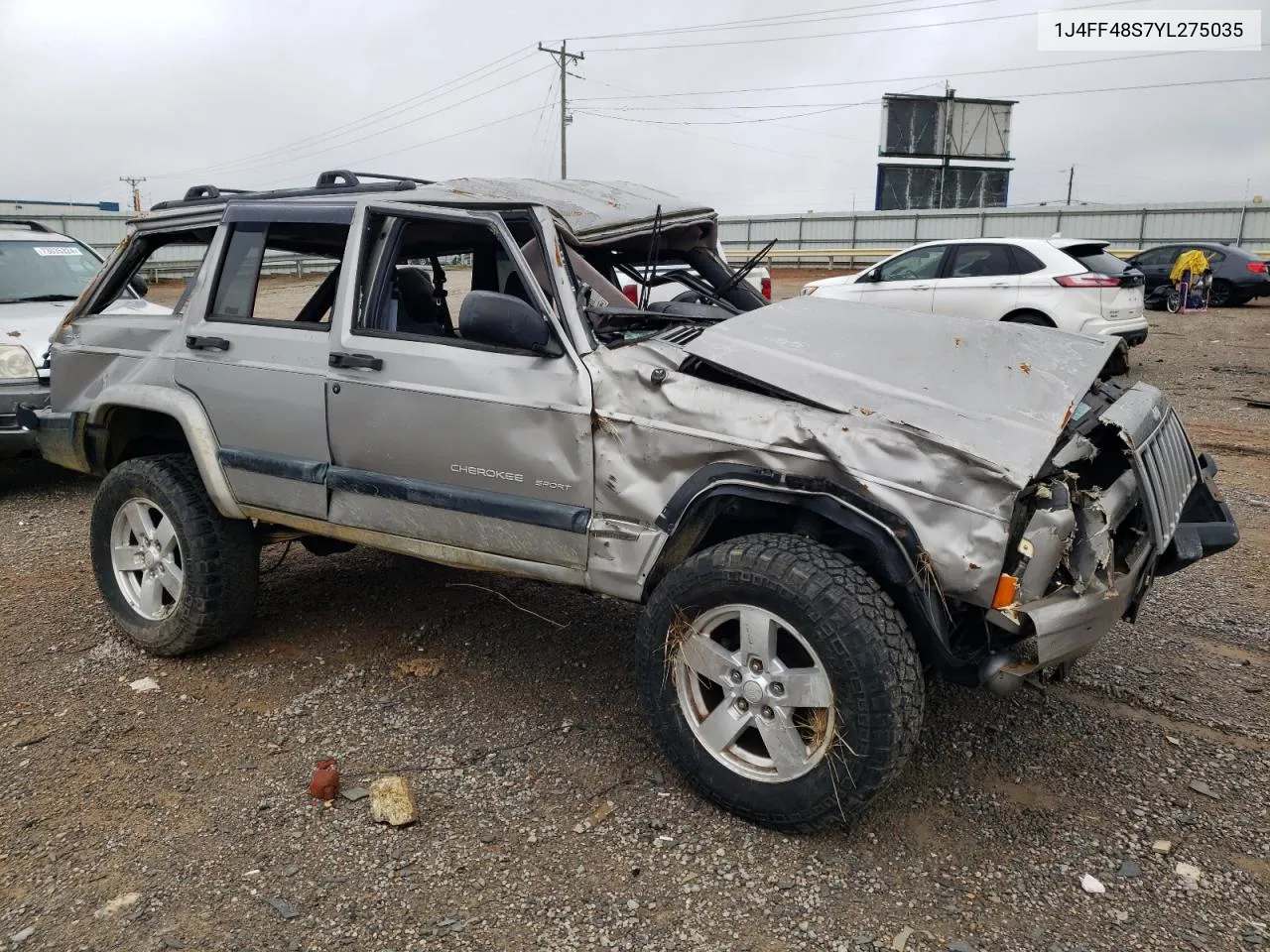 2000 Jeep Cherokee Sport VIN: 1J4FF48S7YL275035 Lot: 72522374