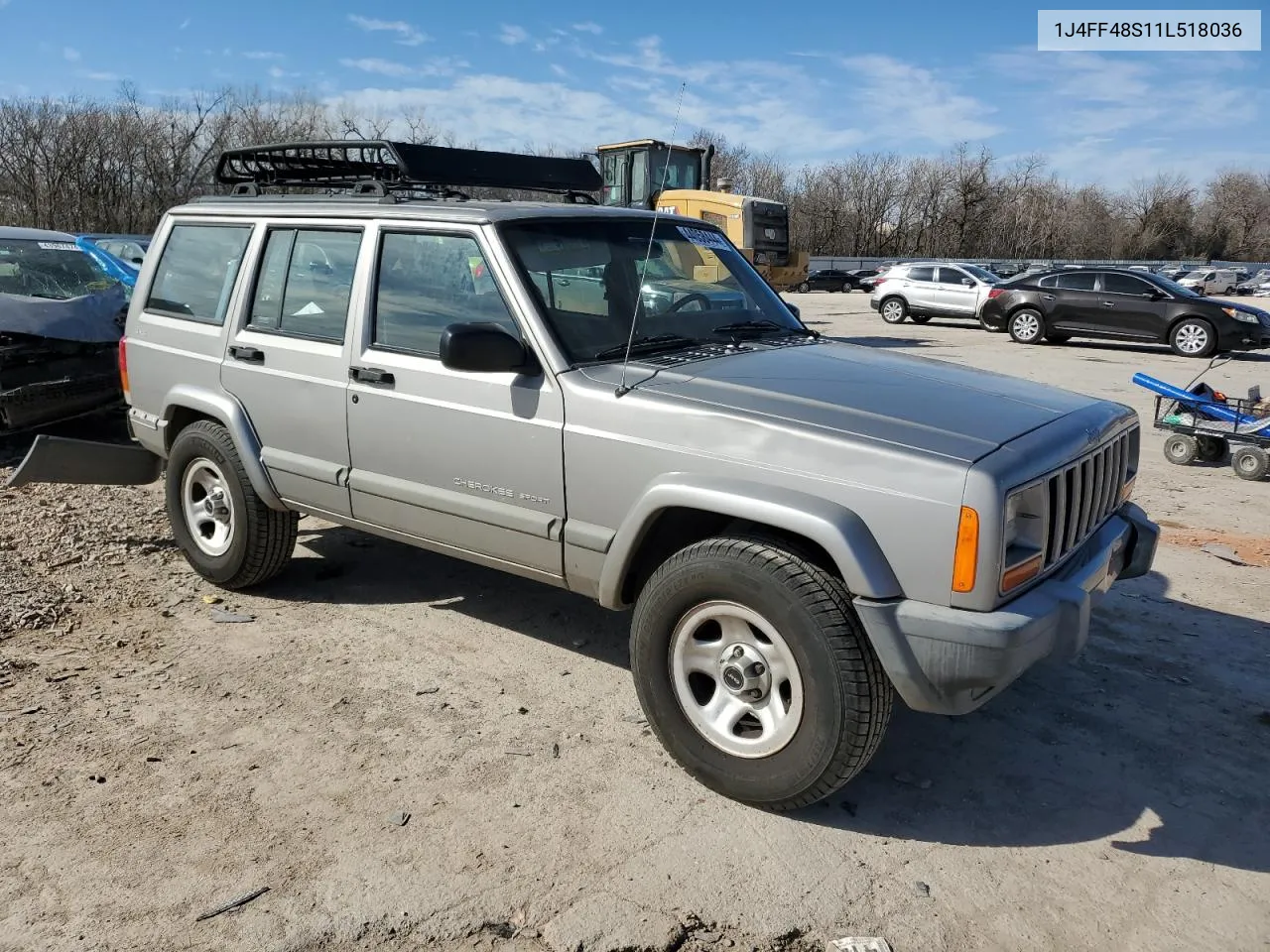 1J4FF48S11L518036 2001 Jeep Cherokee Sport