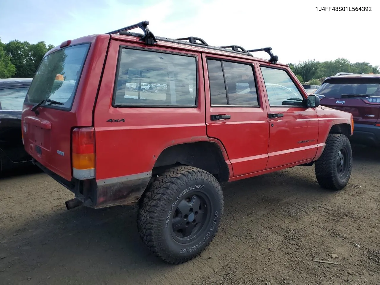 1J4FF48S01L564392 2001 Jeep Cherokee Sport