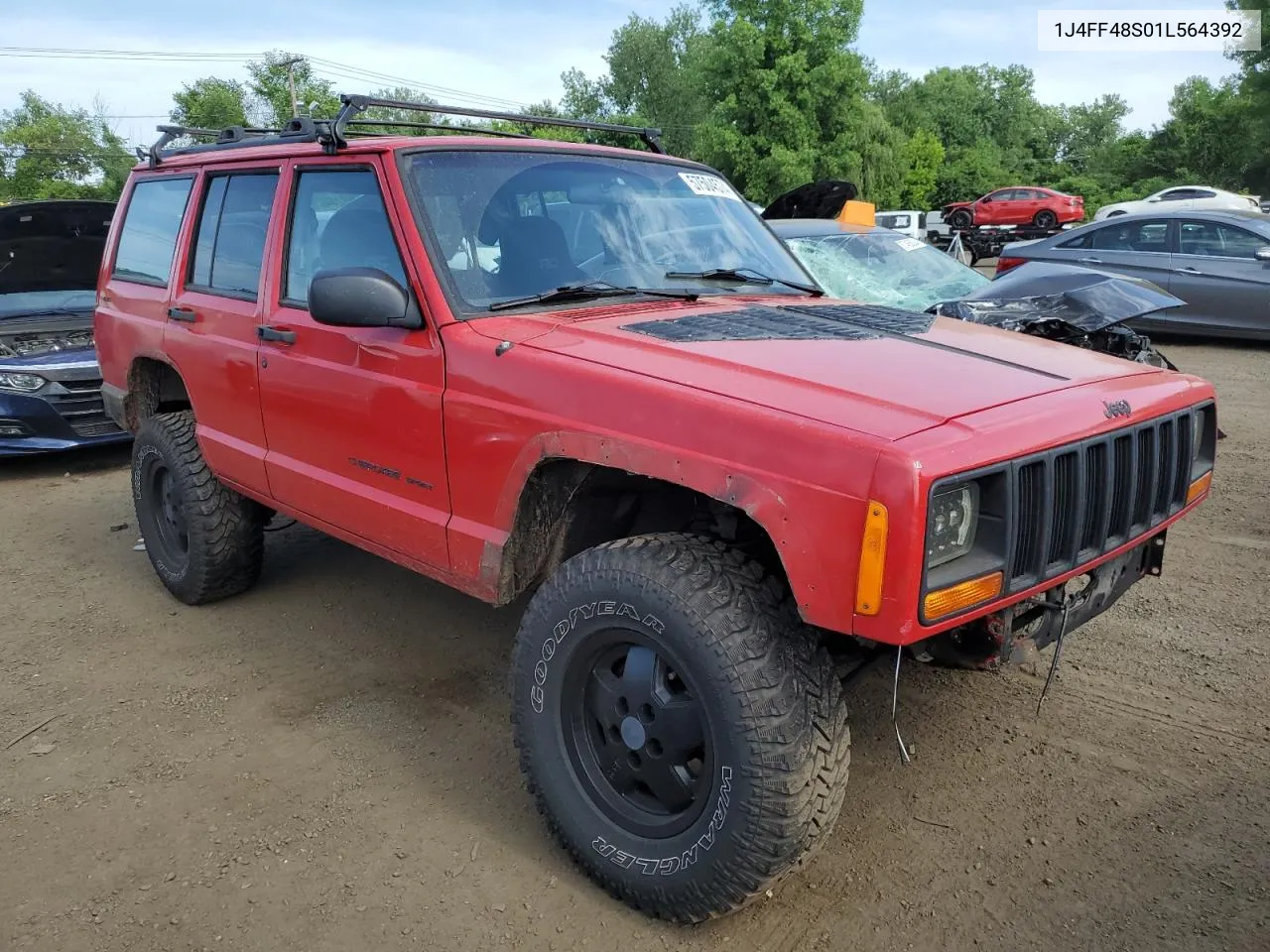 2001 Jeep Cherokee Sport VIN: 1J4FF48S01L564392 Lot: 57504574