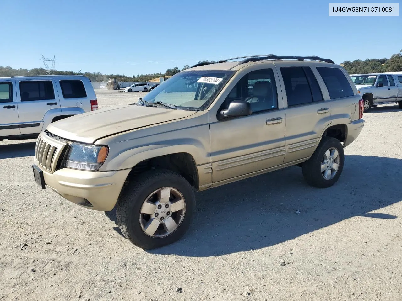 2001 Jeep Grand Cherokee Limited VIN: 1J4GW58N71C710081 Lot: 70302004