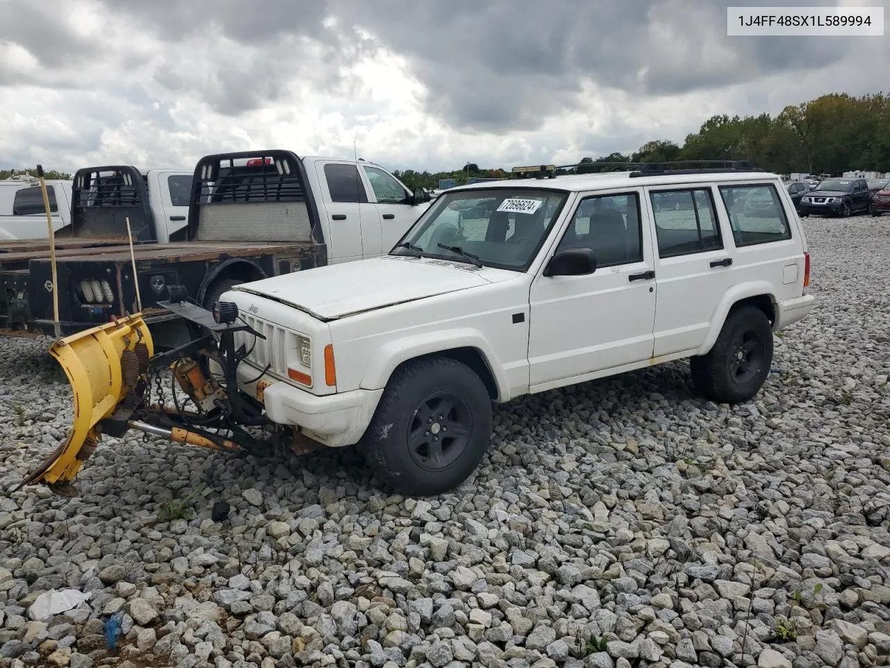 1J4FF48SX1L589994 2001 Jeep Cherokee Sport