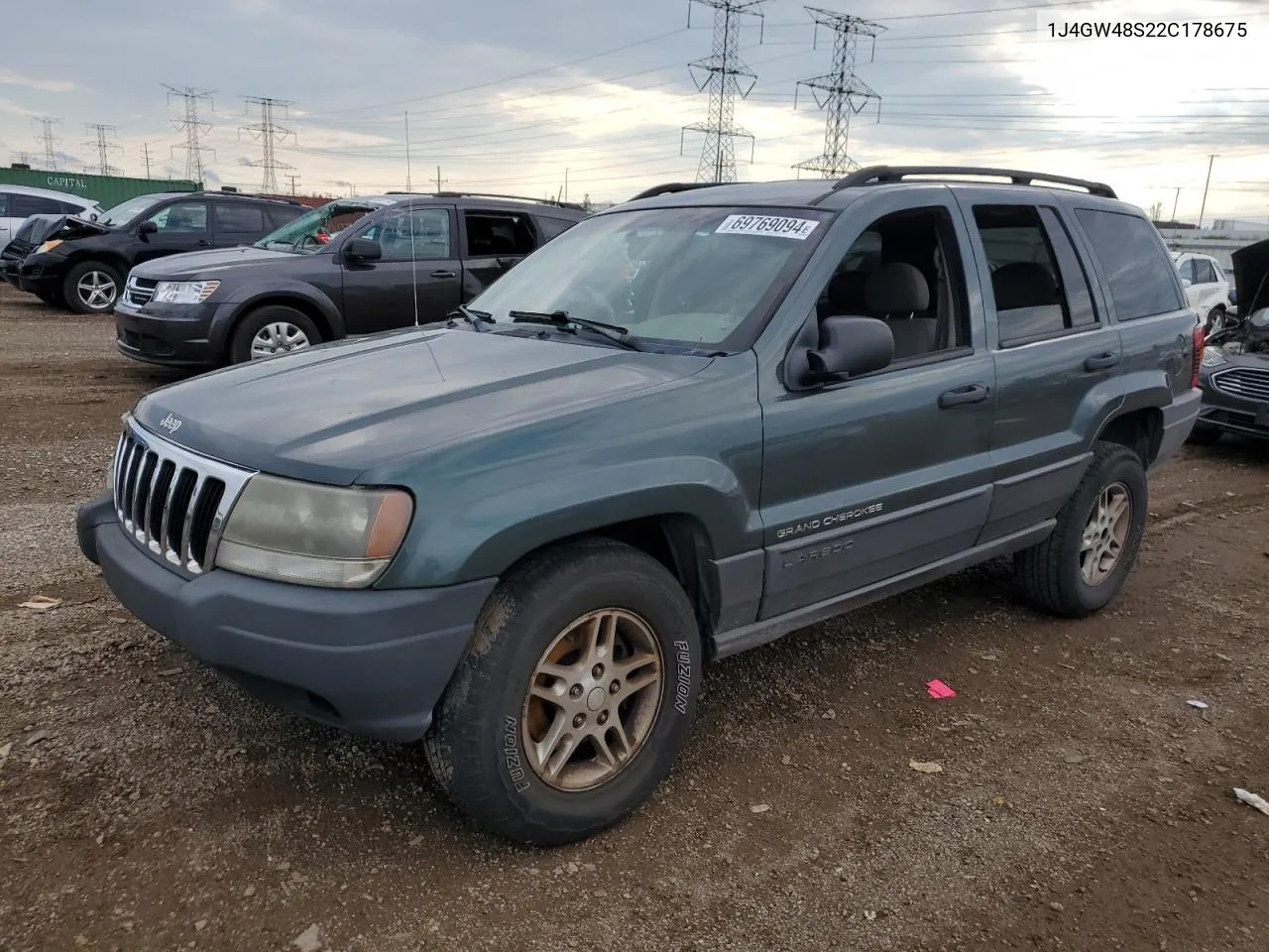 1J4GW48S22C178675 2002 Jeep Grand Cherokee Laredo