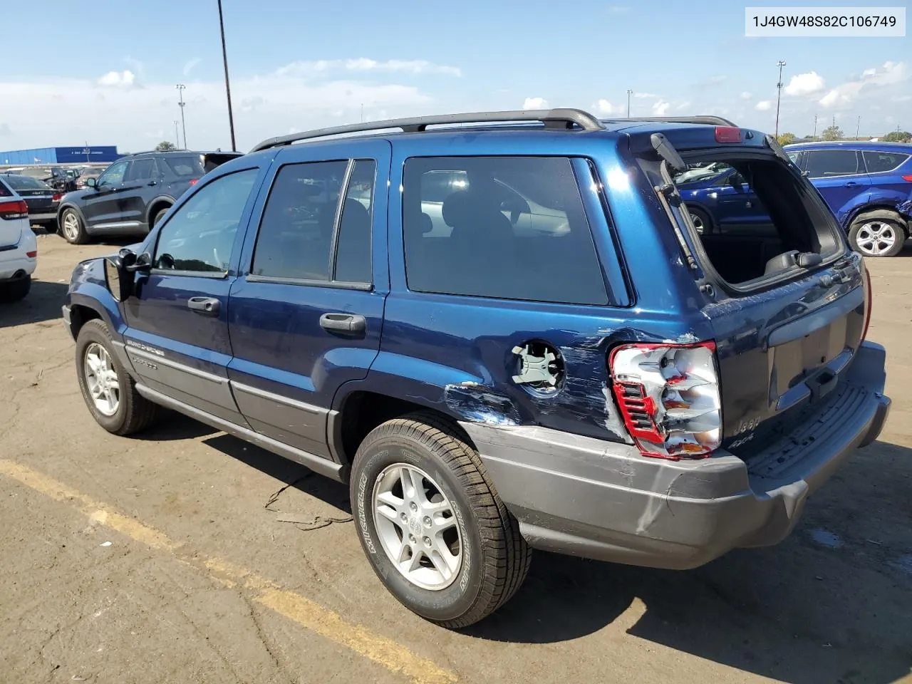 2002 Jeep Grand Cherokee Laredo VIN: 1J4GW48S82C106749 Lot: 72324904