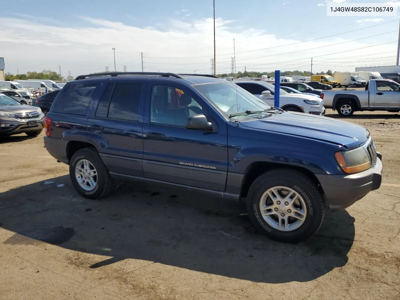 2002 Jeep Grand Cherokee Laredo VIN: 1J4GW48S82C106749 Lot: 72324904