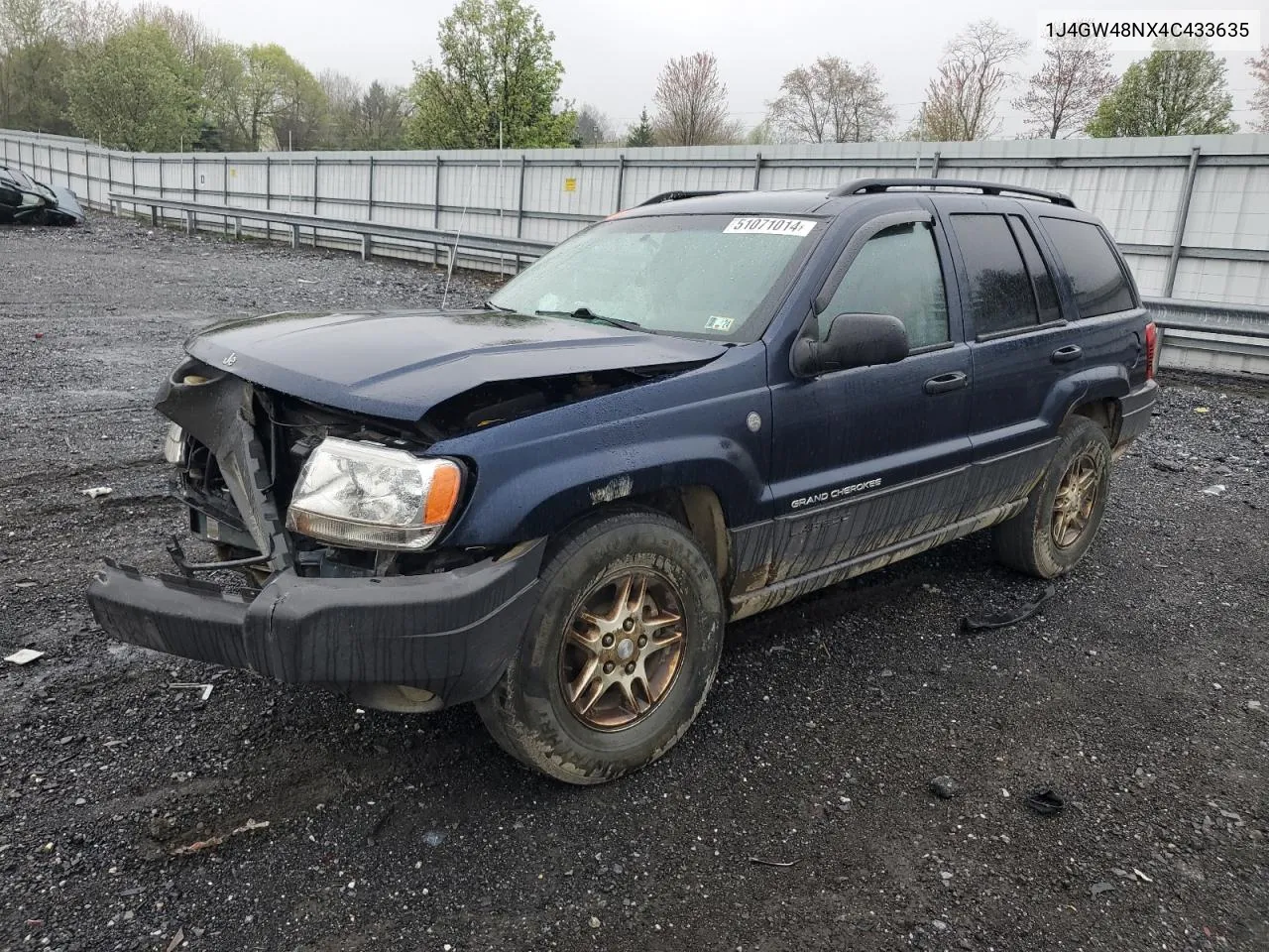 2004 Jeep Grand Cherokee Laredo VIN: 1J4GW48NX4C433635 Lot: 51071014