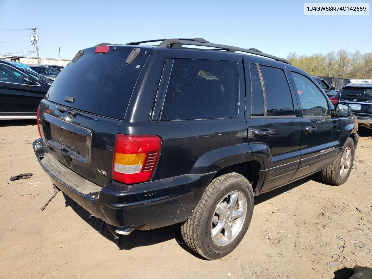 2004 Jeep Grand Cherokee Limited VIN: 1J4GW58N74C142659 Lot: 63955594