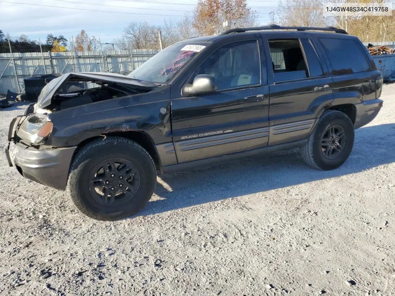 1J4GW48S34C419758 2004 Jeep Grand Cherokee Laredo