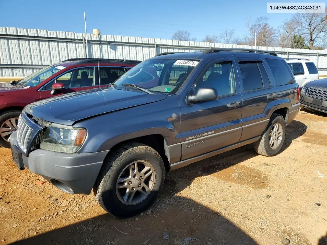1J4GW48S24C343031 2004 Jeep Grand Cherokee Laredo