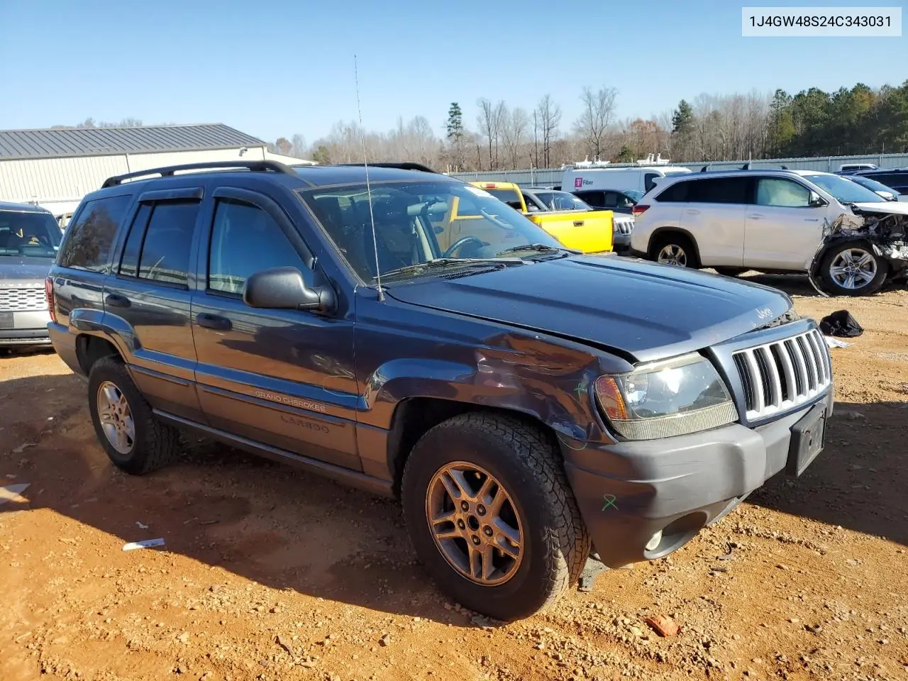 1J4GW48S24C343031 2004 Jeep Grand Cherokee Laredo