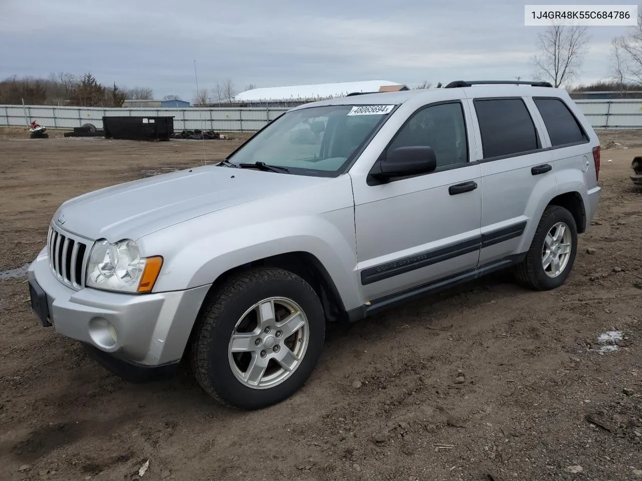 2005 Jeep Grand Cherokee Laredo VIN: 1J4GR48K55C684786 Lot: 48065694