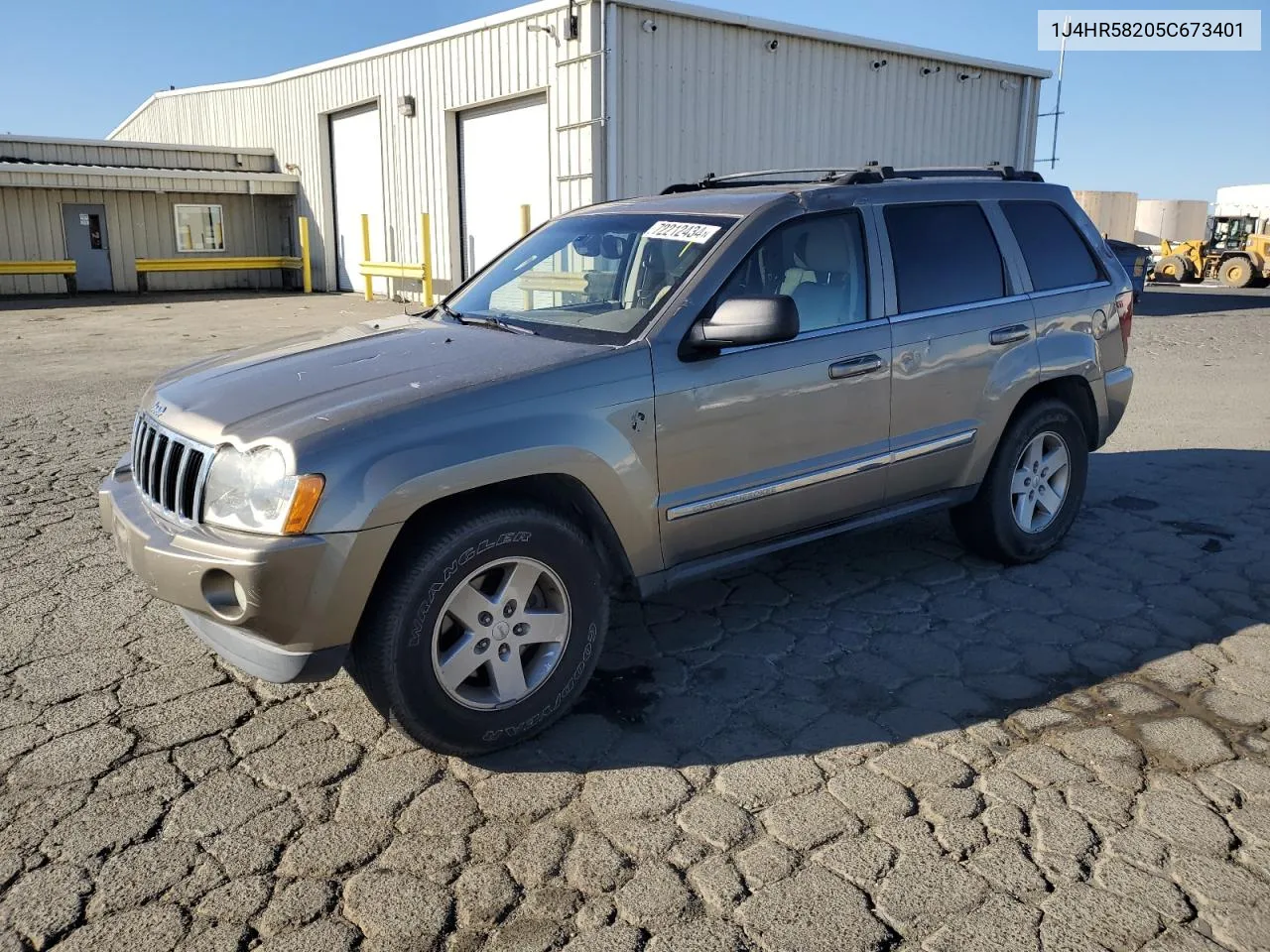 2005 Jeep Grand Cherokee Limited VIN: 1J4HR58205C673401 Lot: 72212434