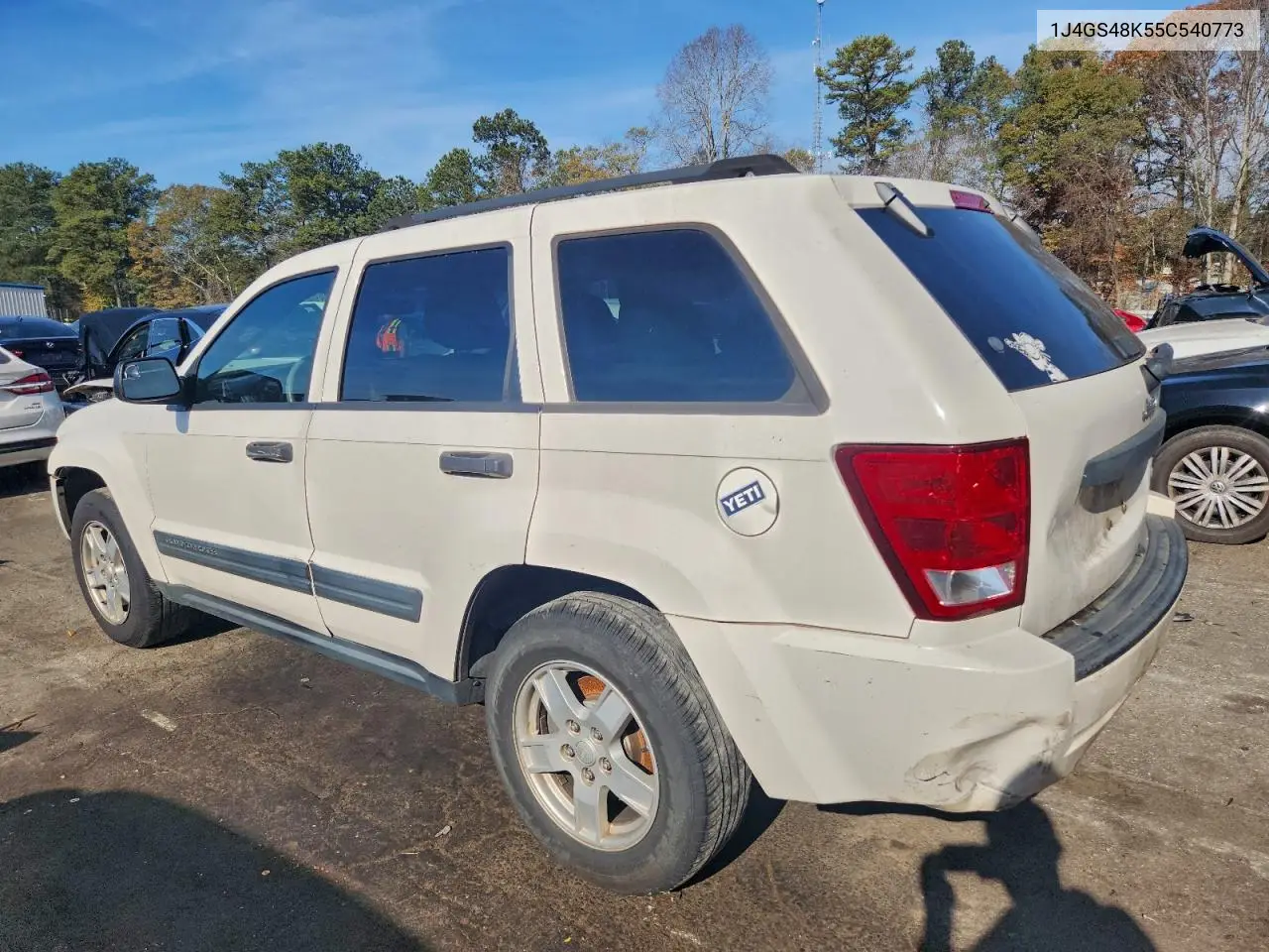 1J4GS48K55C540773 2005 Jeep Grand Cherokee Laredo
