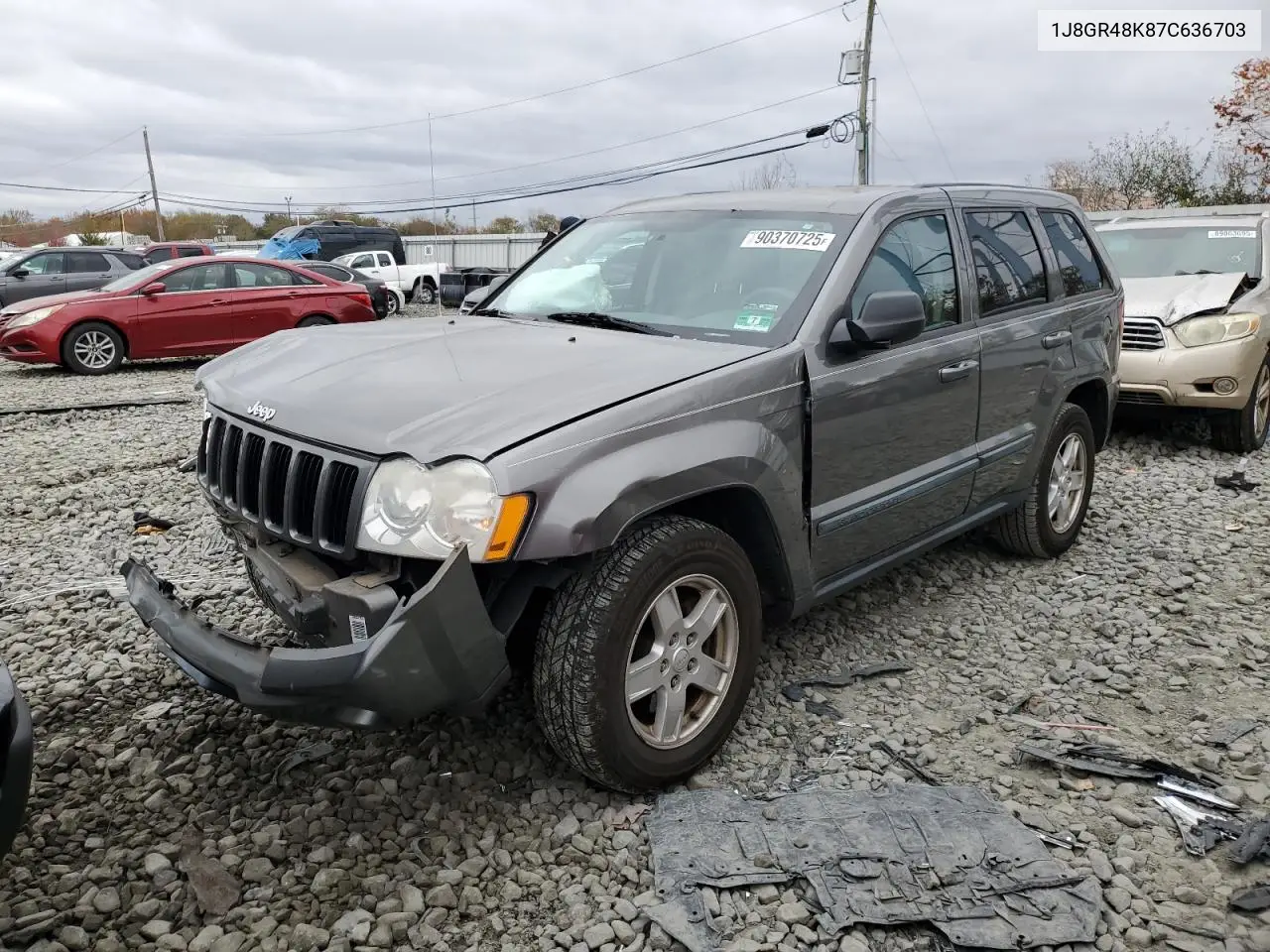 1J8GR48K87C636703 2007 Jeep Grand Cherokee Laredo