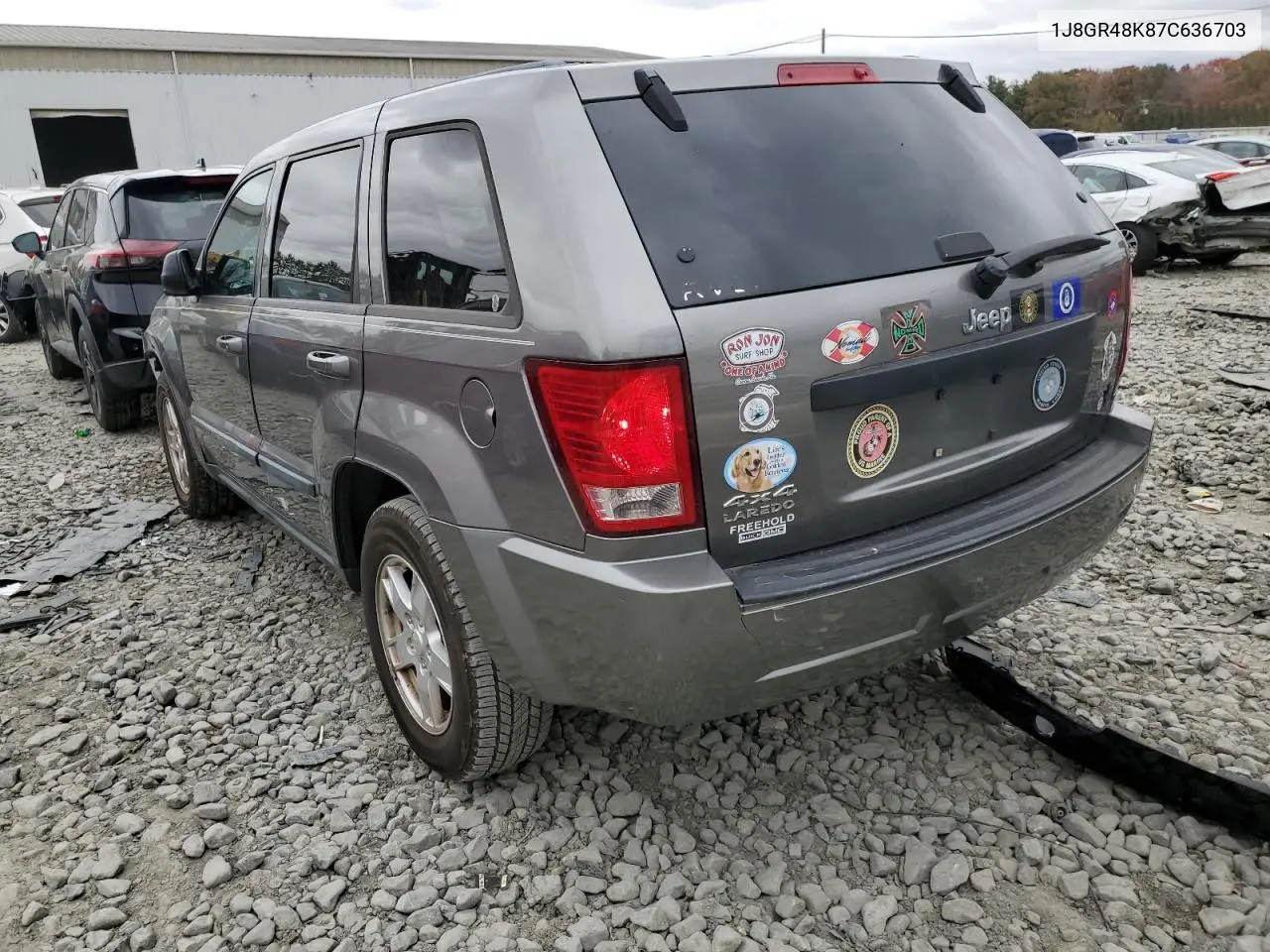 1J8GR48K87C636703 2007 Jeep Grand Cherokee Laredo