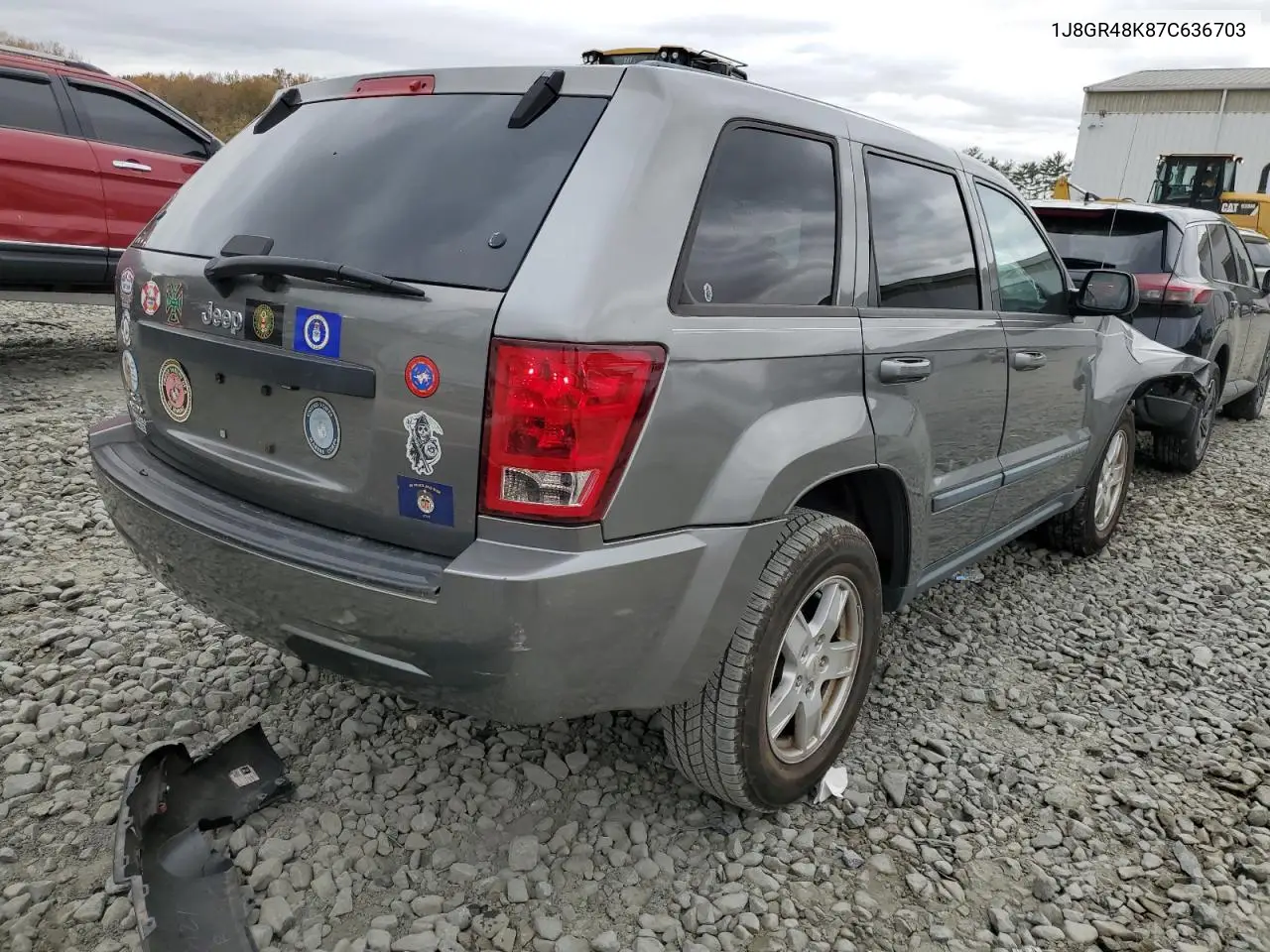 1J8GR48K87C636703 2007 Jeep Grand Cherokee Laredo