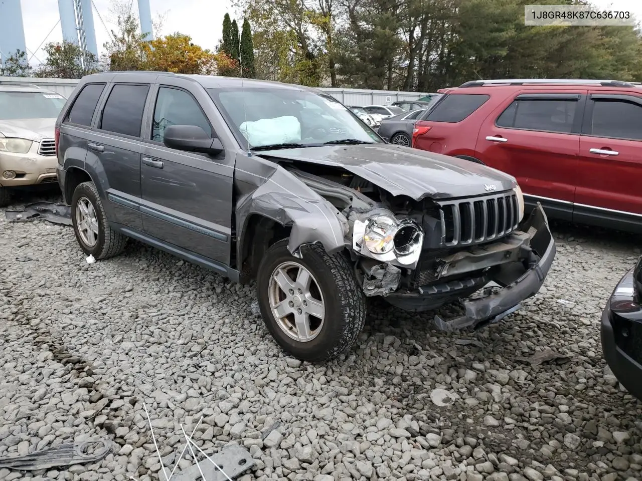 1J8GR48K87C636703 2007 Jeep Grand Cherokee Laredo