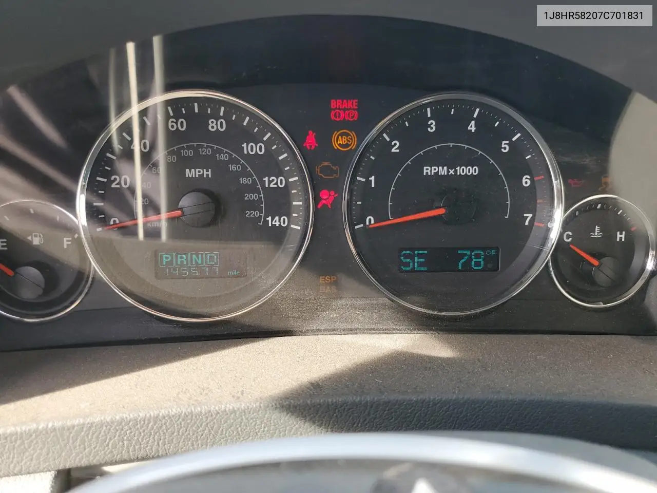 1J8HR58207C701831 2007 Jeep Grand Cherokee Limited