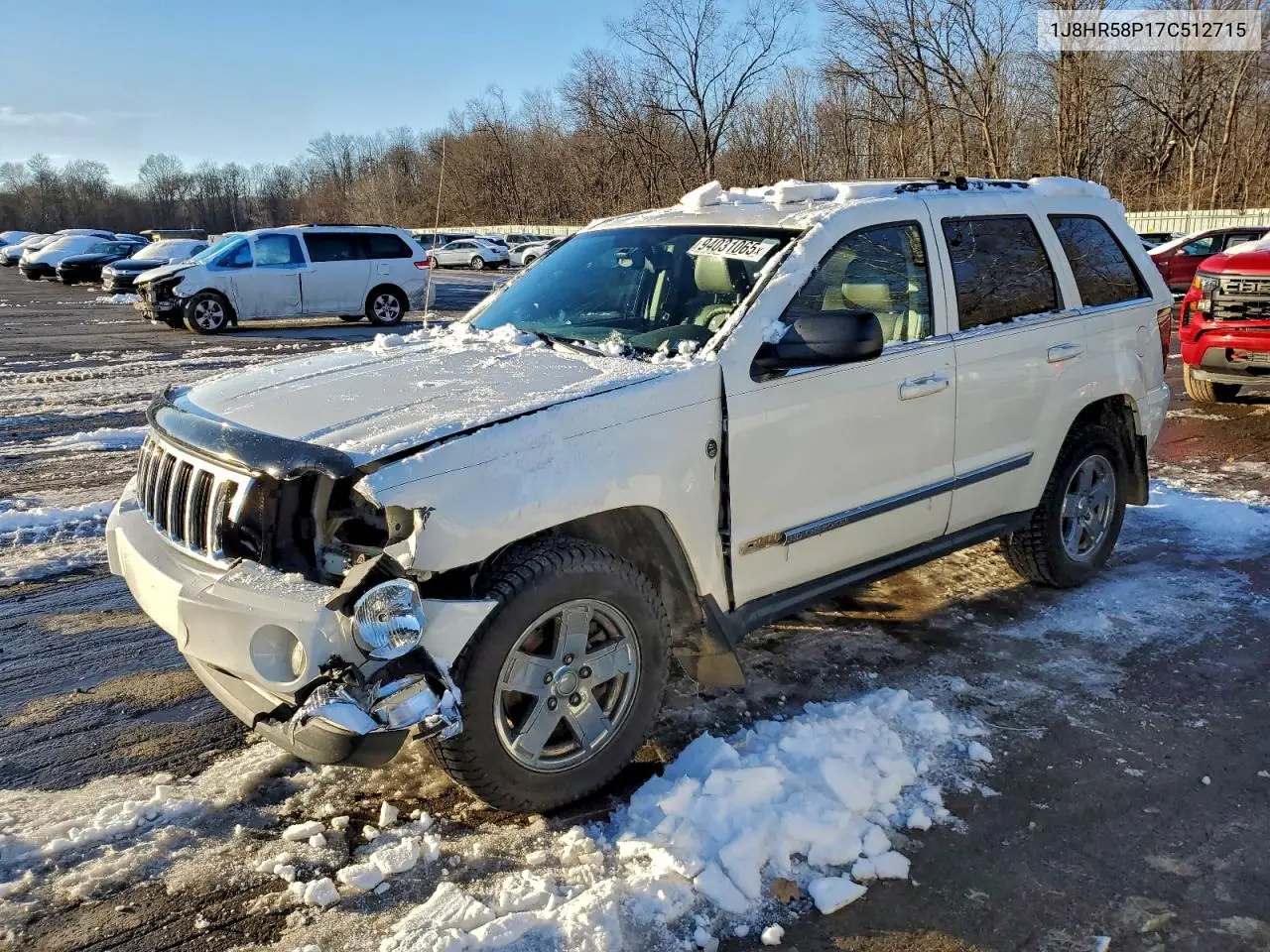 1J8HR58P17C512715 2007 Jeep Grand Cherokee Limited