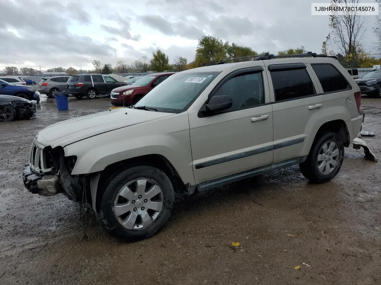 1J8HR48M78C145076 2008 Jeep Grand Cherokee Laredo