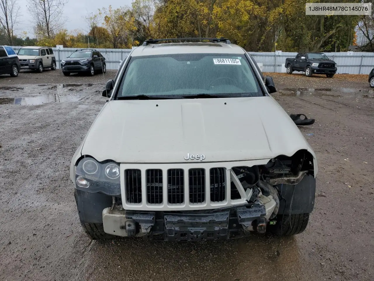 1J8HR48M78C145076 2008 Jeep Grand Cherokee Laredo