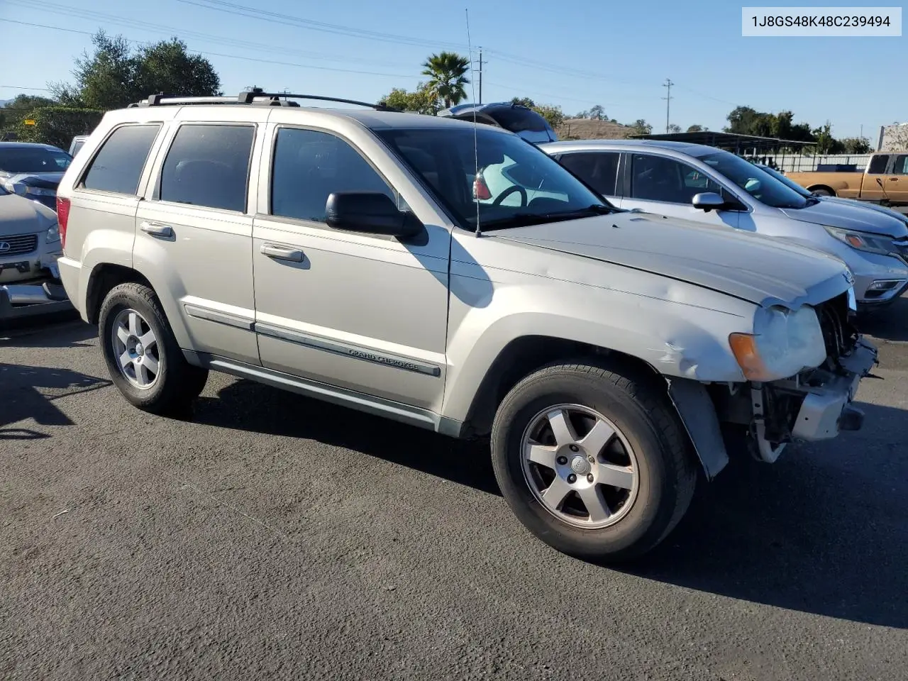 1J8GS48K48C239494 2008 Jeep Grand Cherokee Laredo