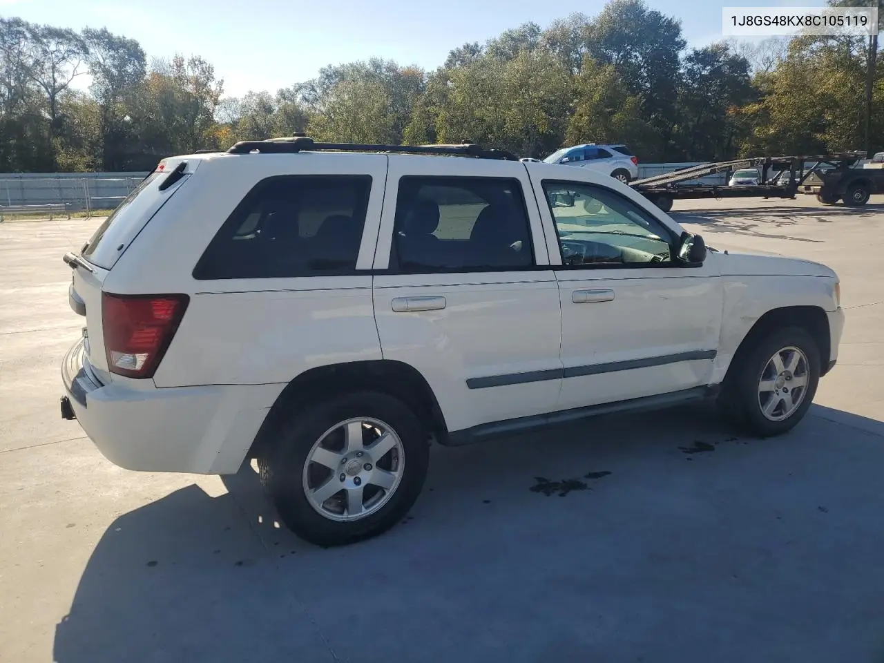 1J8GS48KX8C105119 2008 Jeep Grand Cherokee Laredo