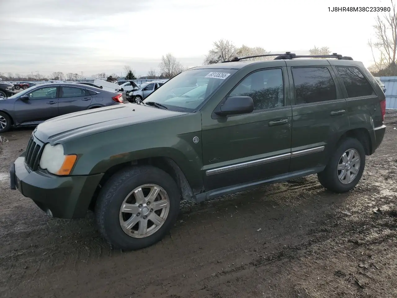 1J8HR48M38C233980 2008 Jeep Grand Cherokee Laredo