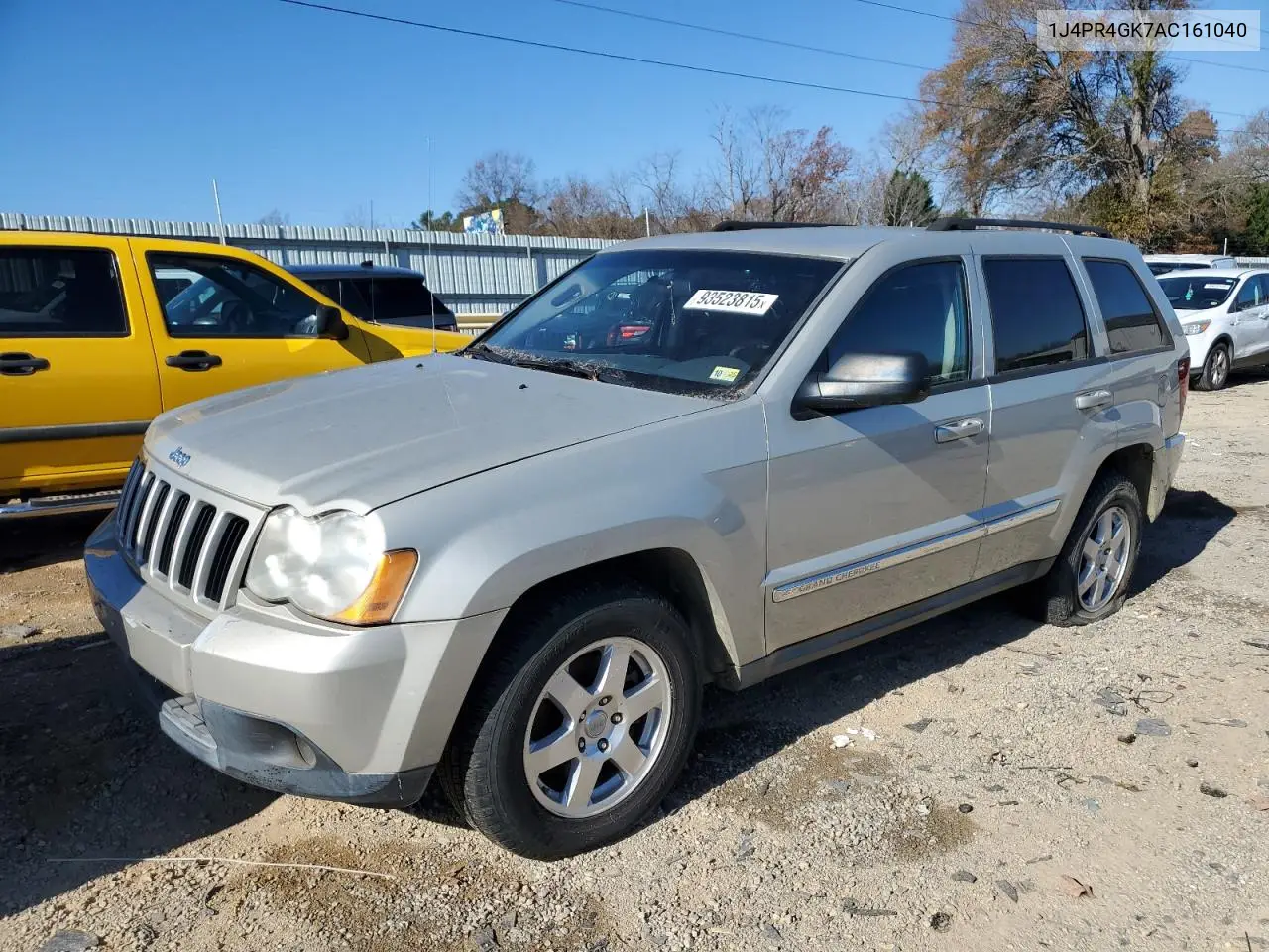 1J4PR4GK7AC161040 2010 Jeep Grand Cherokee Laredo