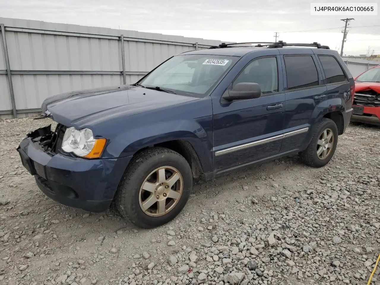 1J4PR4GK6AC100665 2010 Jeep Grand Cherokee Laredo