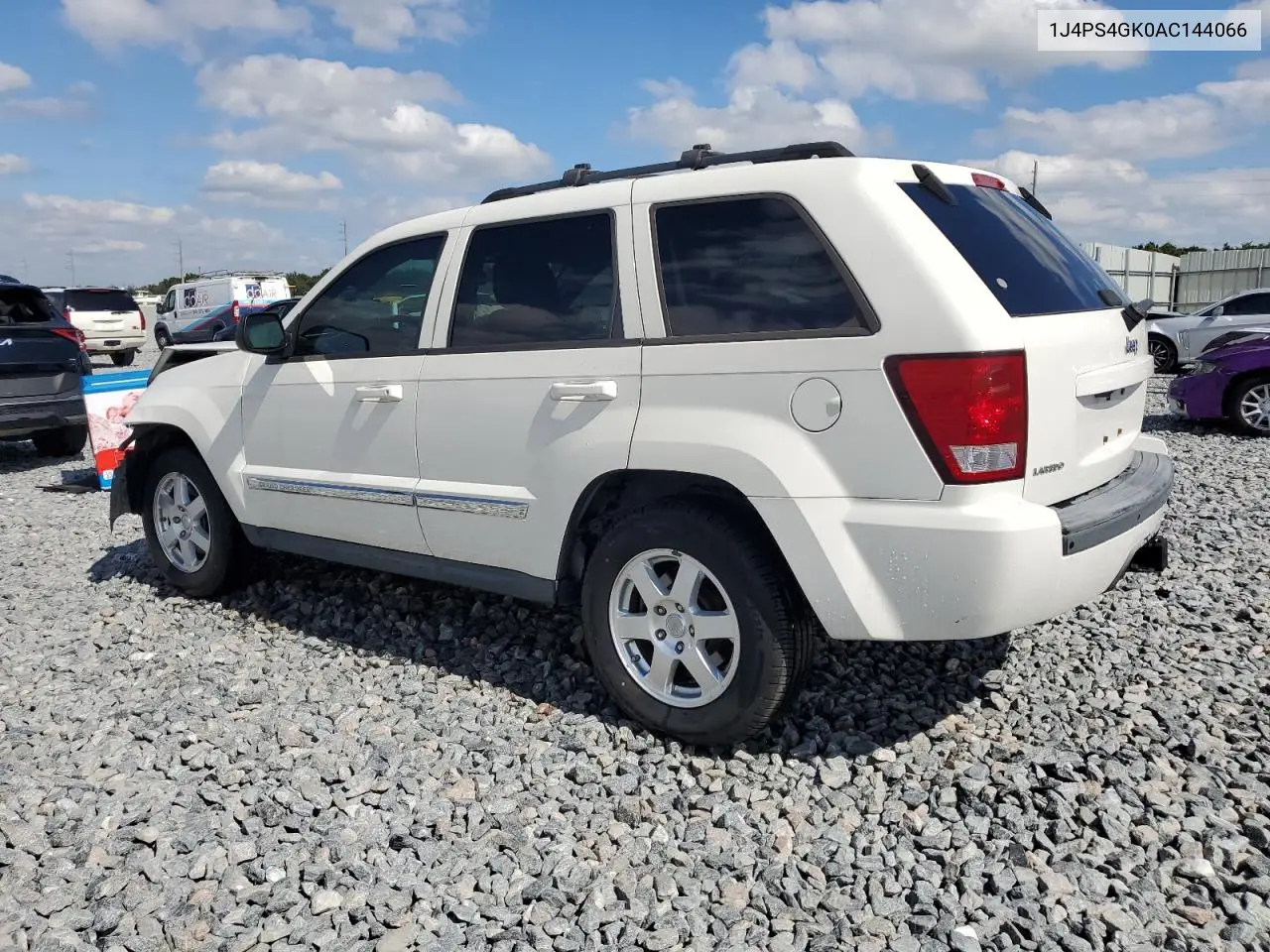 1J4PS4GK0AC144066 2010 Jeep Grand Cherokee Laredo
