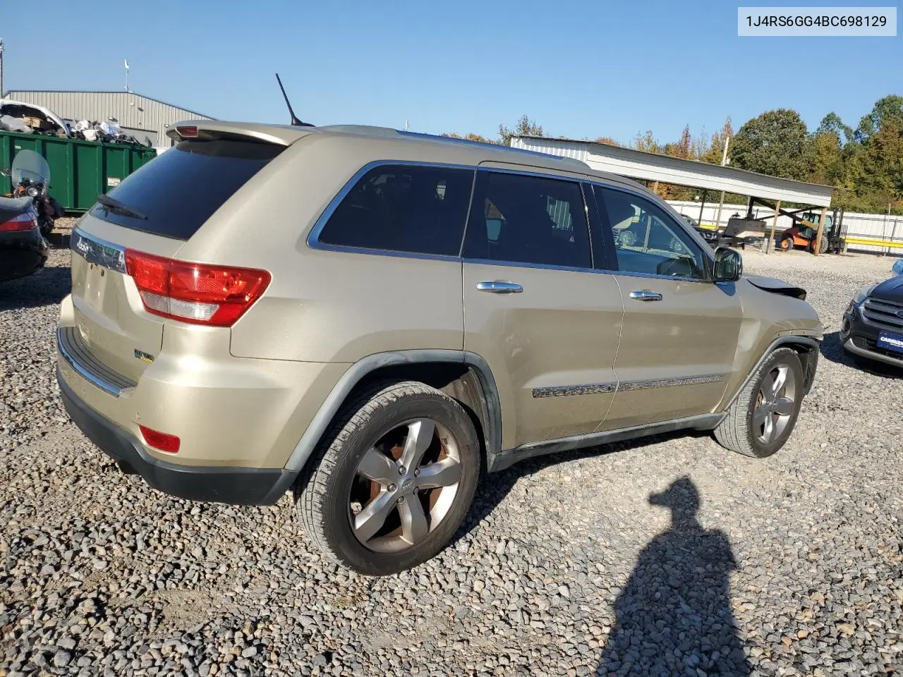 1J4RS6GG4BC698129 2011 Jeep Grand Cherokee Overland
