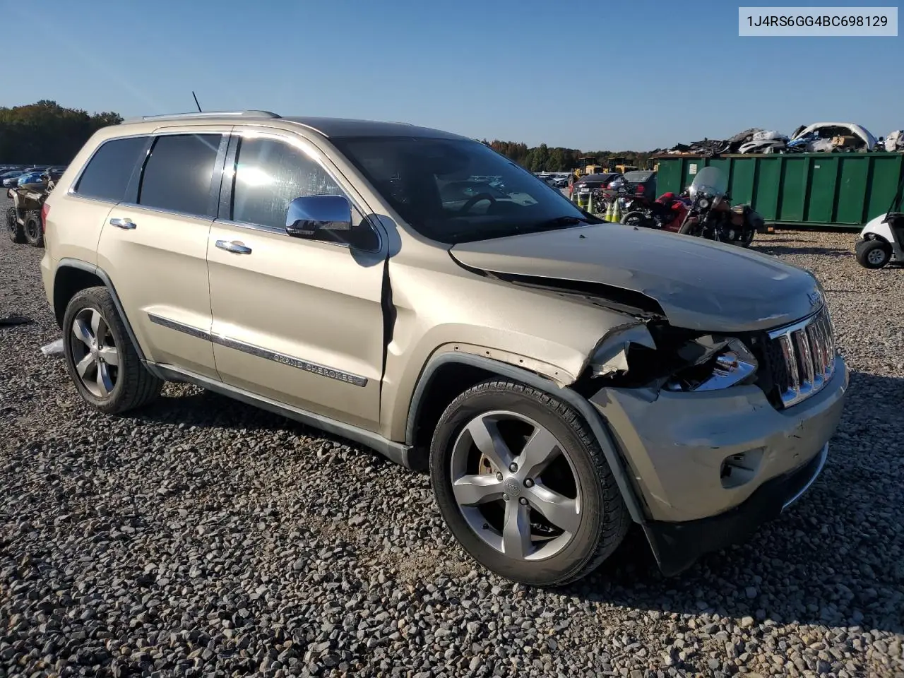 1J4RS6GG4BC698129 2011 Jeep Grand Cherokee Overland