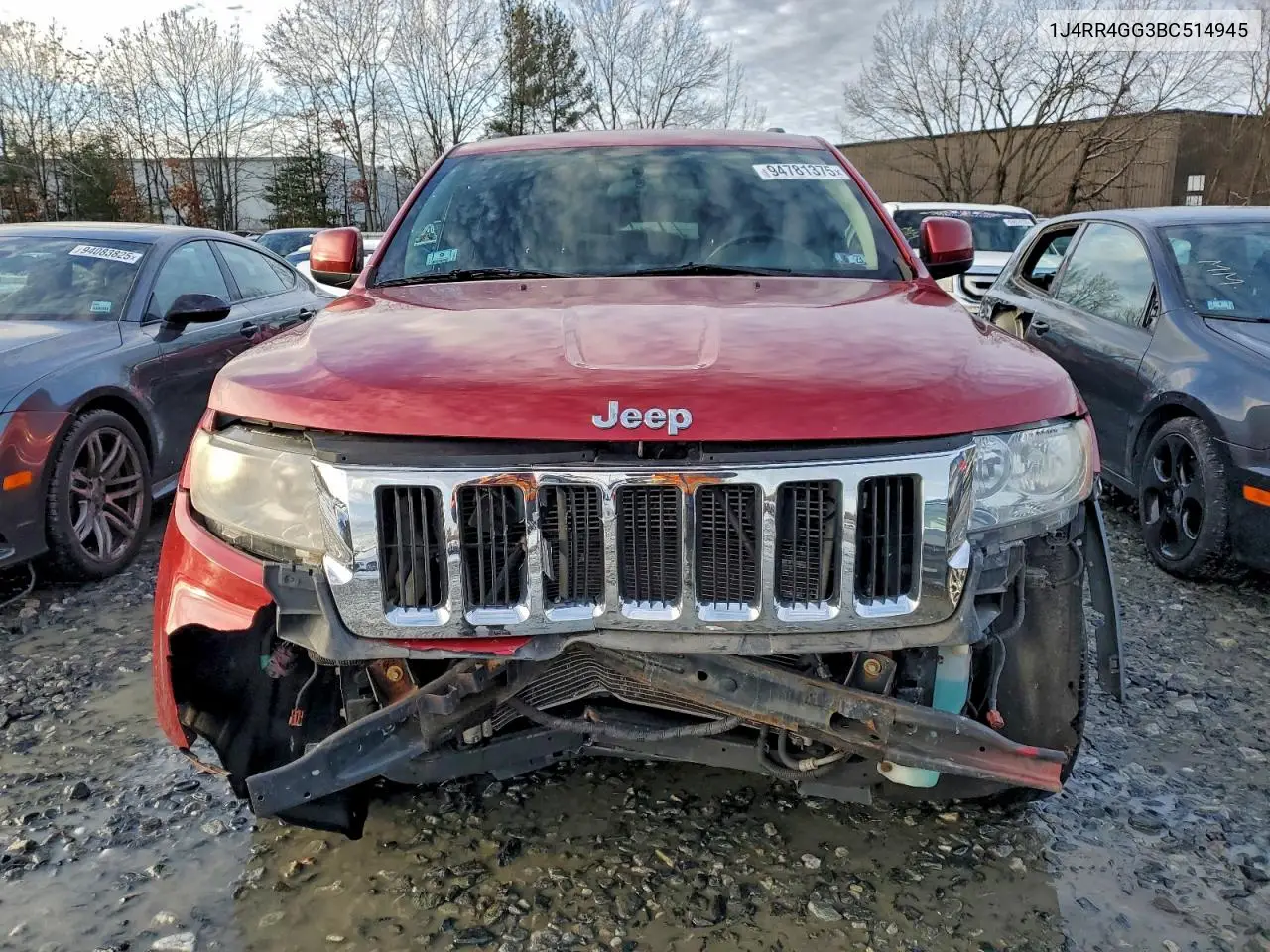 1J4RR4GG3BC514945 2011 Jeep Grand Cherokee Laredo