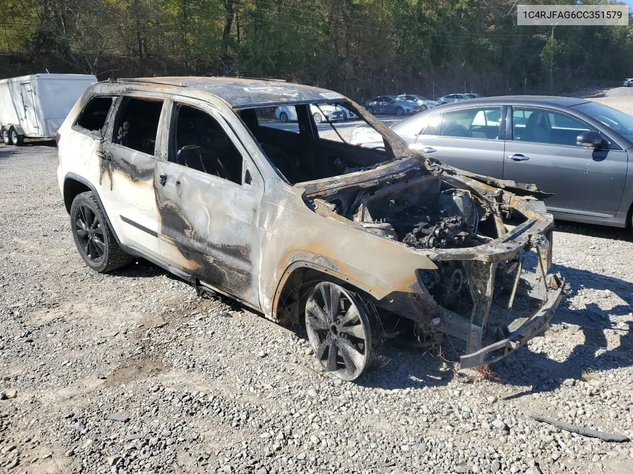 1C4RJFAG6CC351579 2012 Jeep Grand Cherokee Laredo