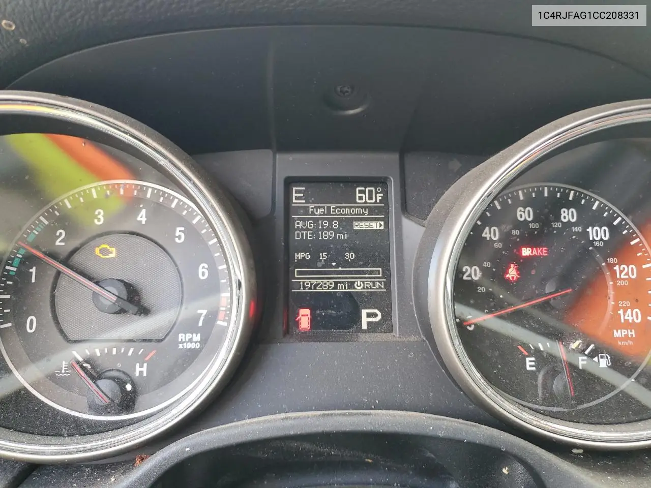 1C4RJFAG1CC208331 2012 Jeep Grand Cherokee Laredo