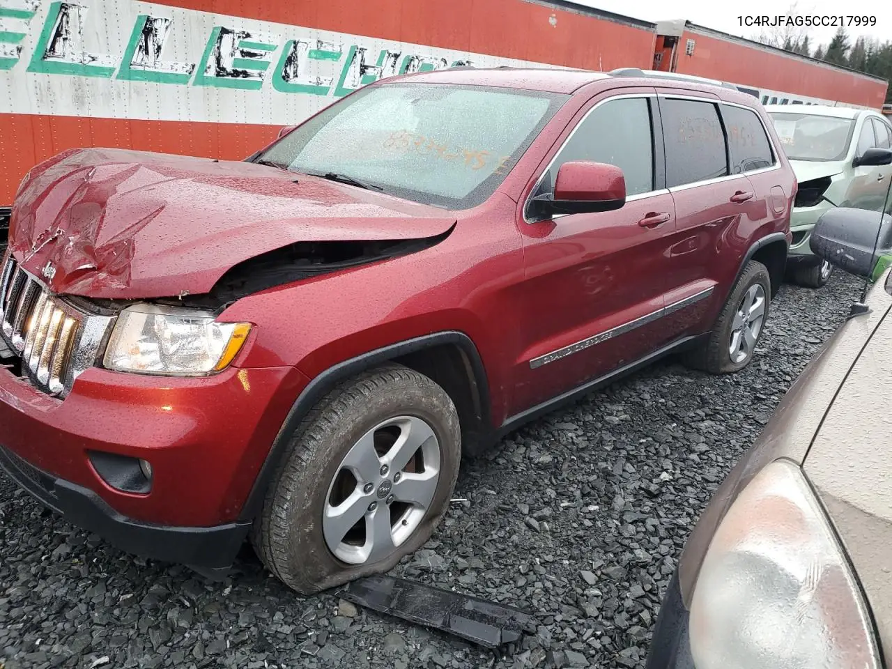 1C4RJFAG5CC217999 2012 Jeep Grand Cherokee Laredo