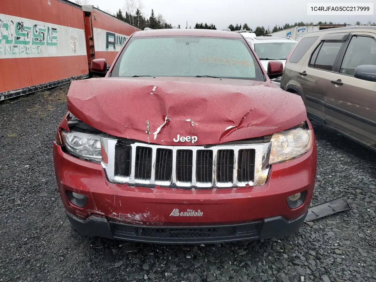1C4RJFAG5CC217999 2012 Jeep Grand Cherokee Laredo
