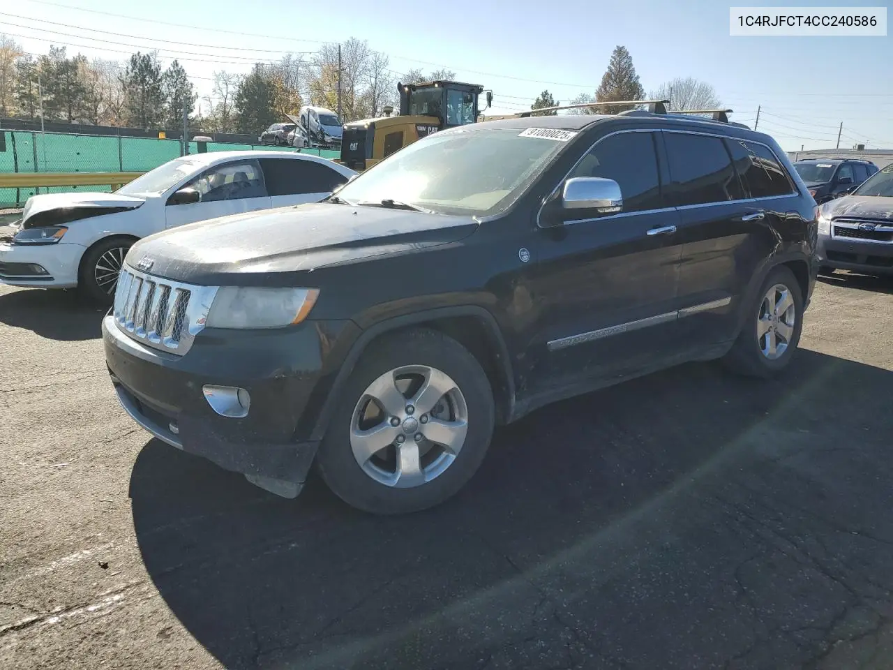 1C4RJFCT4CC240586 2012 Jeep Grand Cherokee Overland