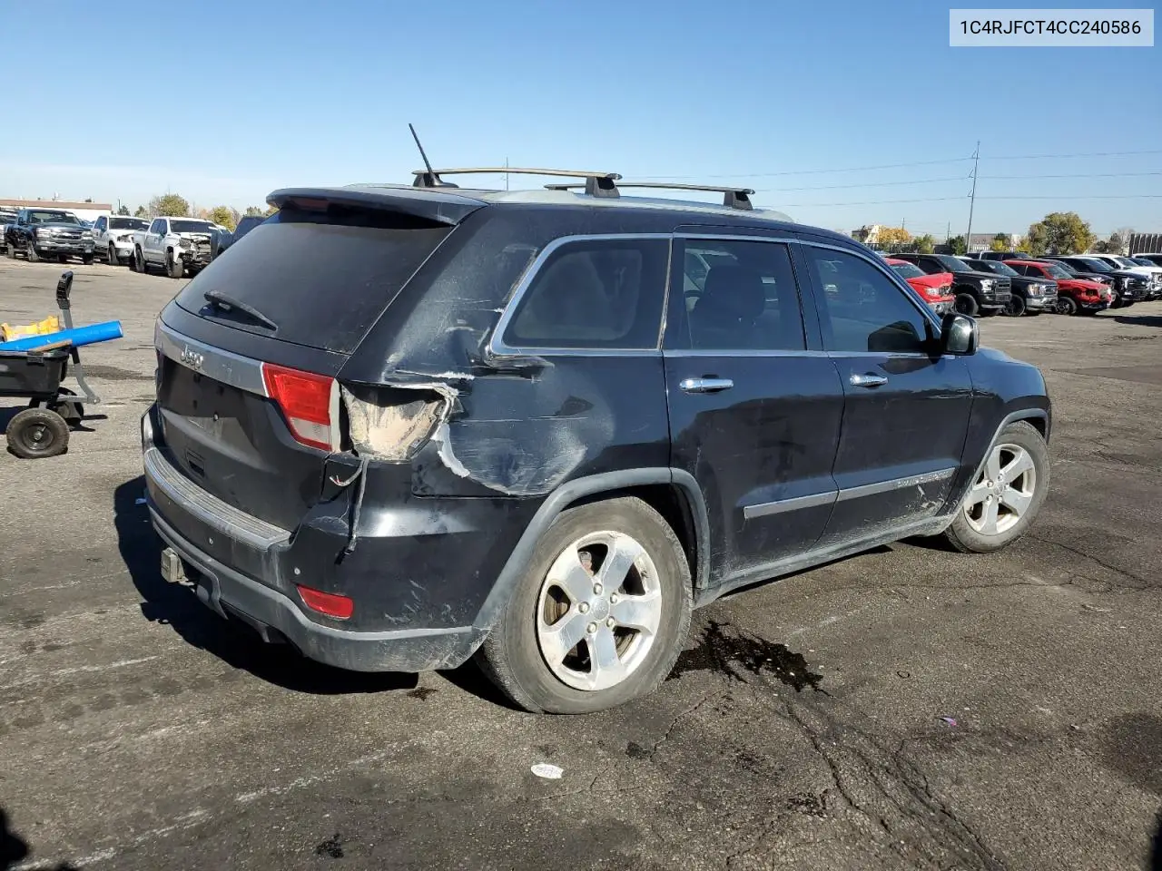 1C4RJFCT4CC240586 2012 Jeep Grand Cherokee Overland