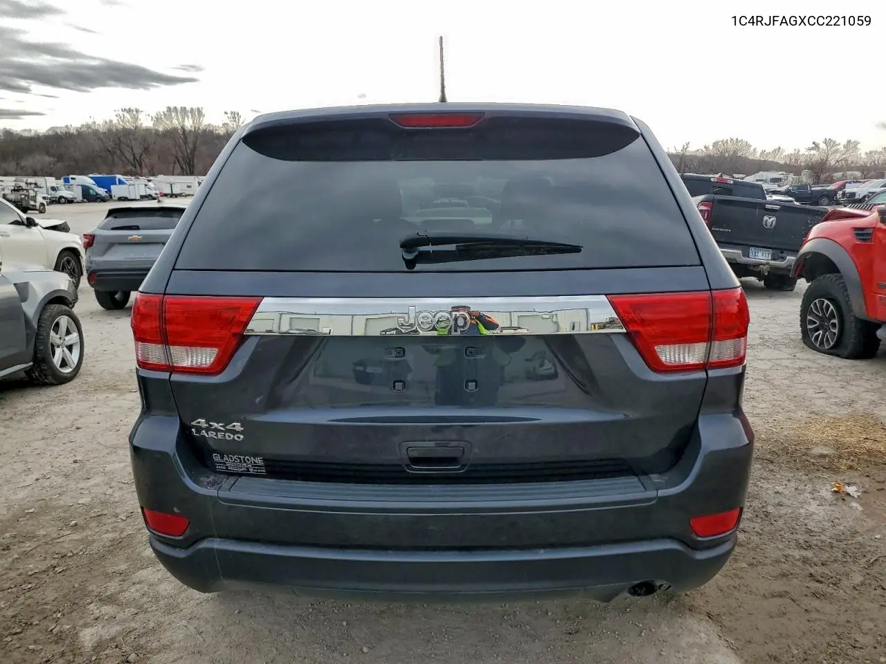 1C4RJFAGXCC221059 2012 Jeep Grand Cherokee Laredo