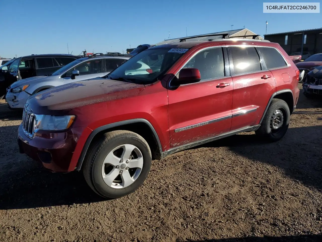 1C4RJFAT2CC246700 2012 Jeep Grand Cherokee Laredo