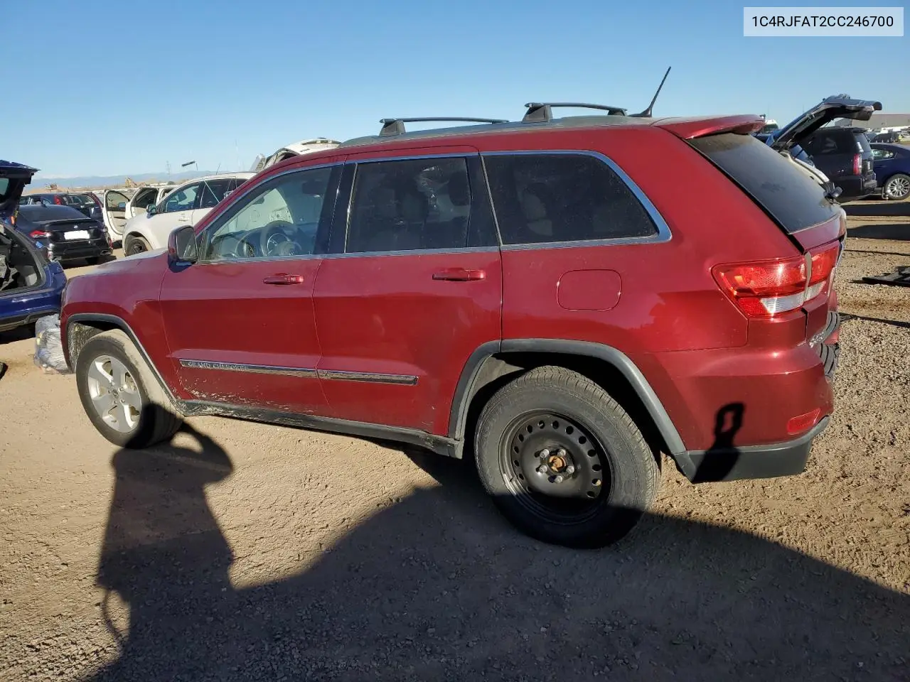 1C4RJFAT2CC246700 2012 Jeep Grand Cherokee Laredo