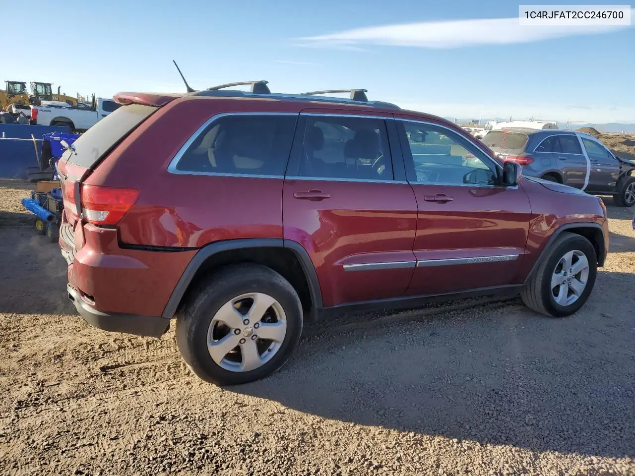 1C4RJFAT2CC246700 2012 Jeep Grand Cherokee Laredo