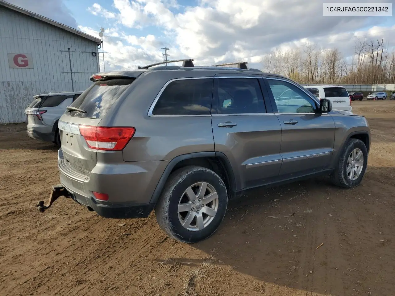 1C4RJFAG5CC221342 2012 Jeep Grand Cherokee Laredo