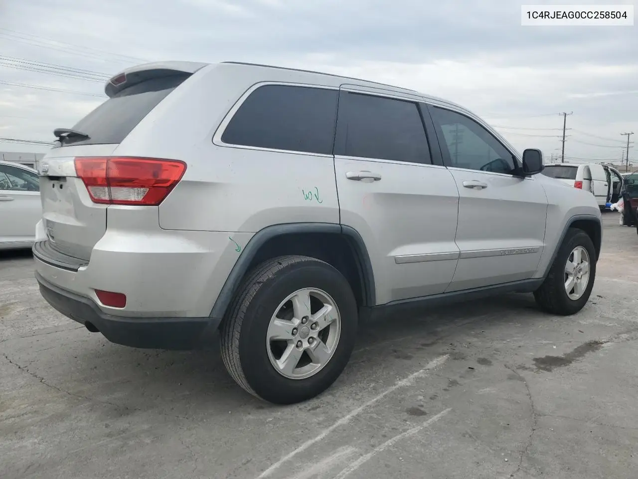 1C4RJEAG0CC258504 2012 Jeep Grand Cherokee Laredo