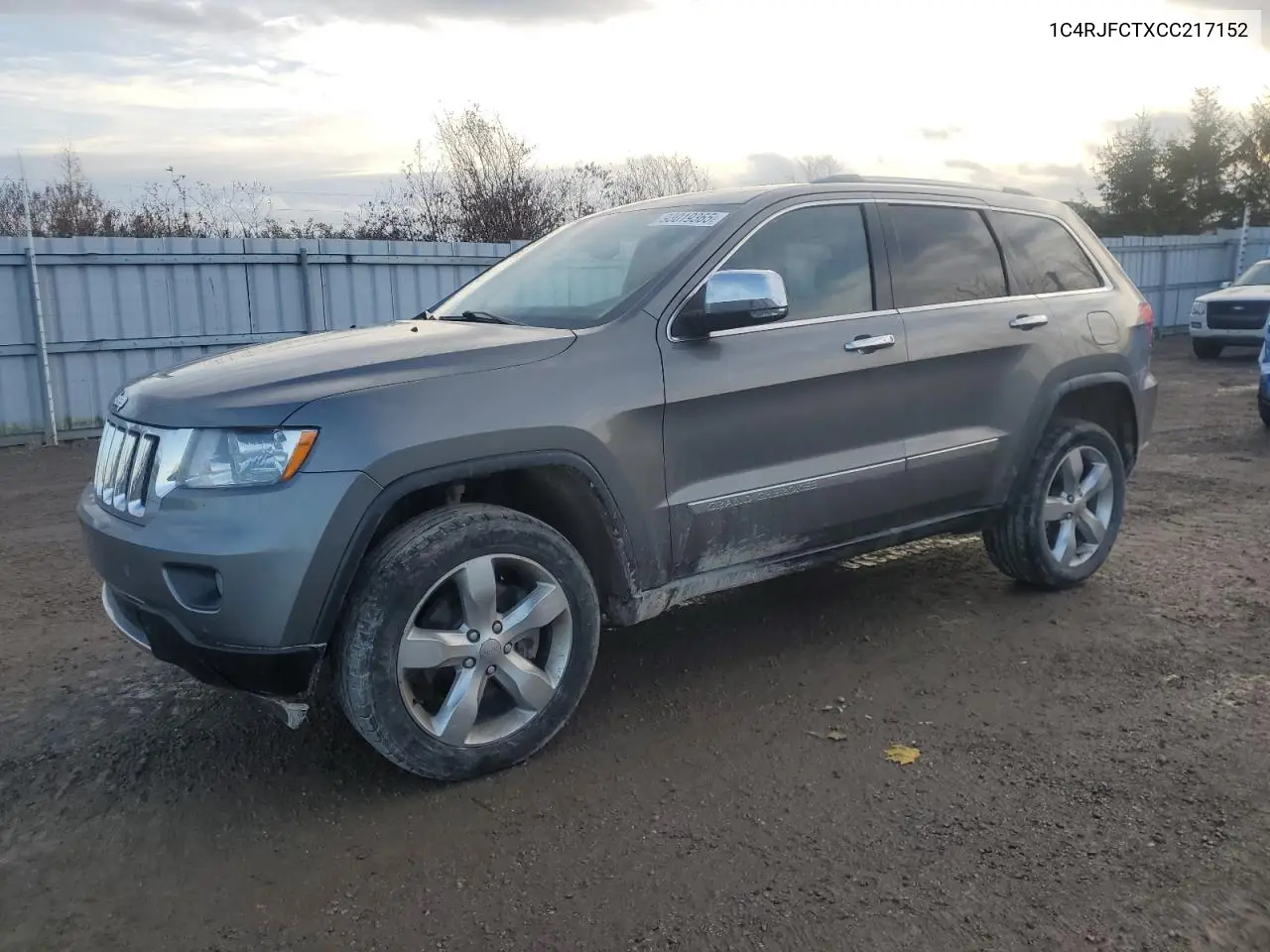 1C4RJFCTXCC217152 2012 Jeep Grand Cherokee Overland