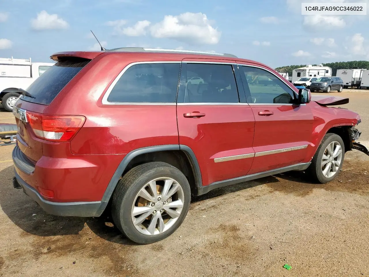 1C4RJFAG9CC346022 2012 Jeep Grand Cherokee Laredo