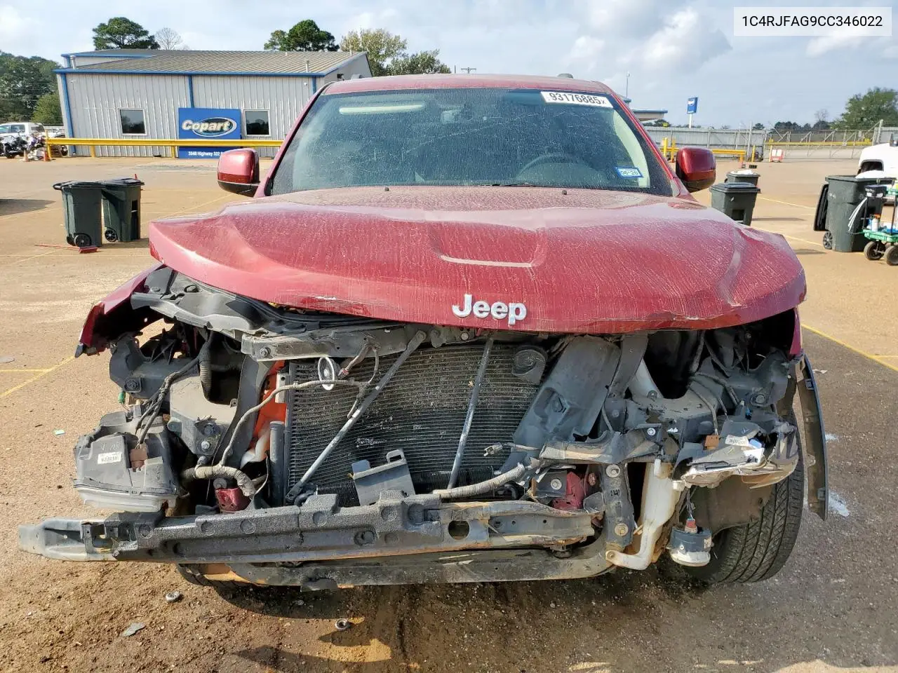 1C4RJFAG9CC346022 2012 Jeep Grand Cherokee Laredo
