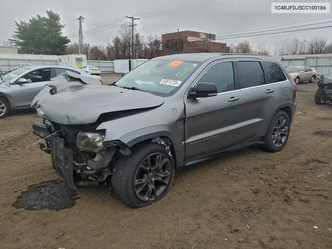 1C4RJFDJ5CC100186 2012 Jeep Grand Cherokee Srt-8